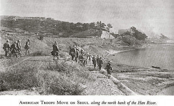 American Troops Move on Seoul